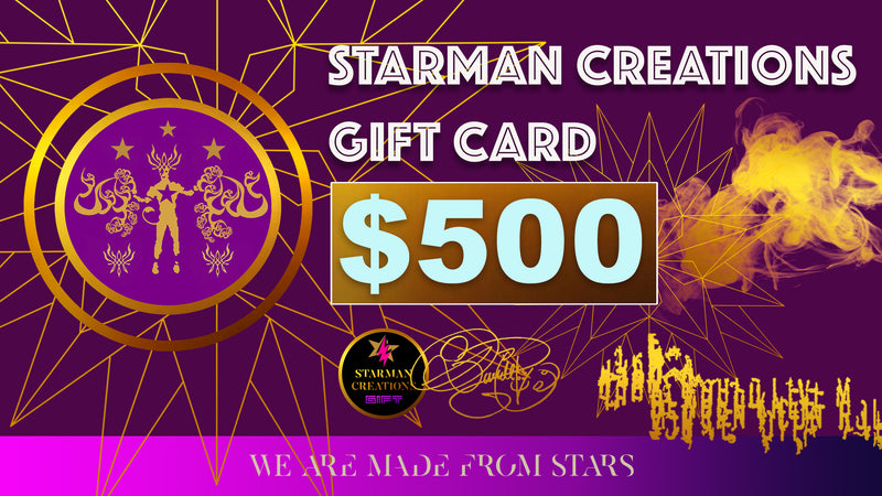 STARMAN CREATIONS GIFT CARDS