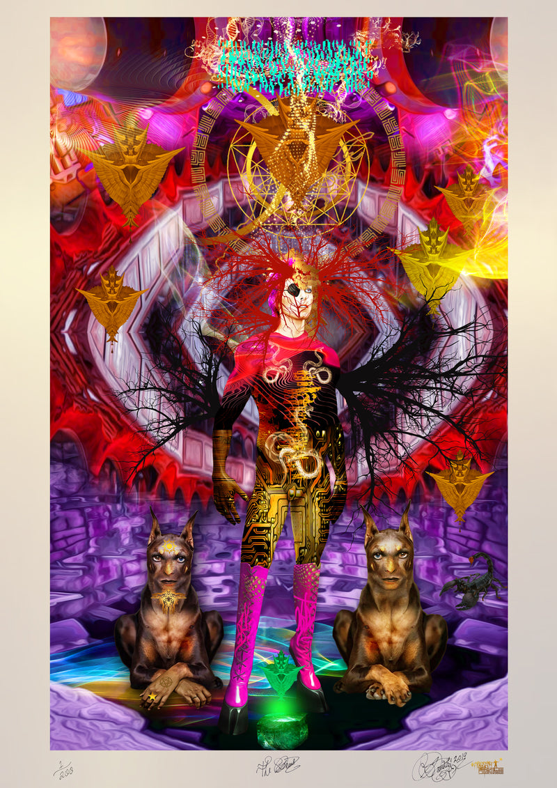 THE DEVIL Limited Edition Museum Quality Print (spacial metallic)